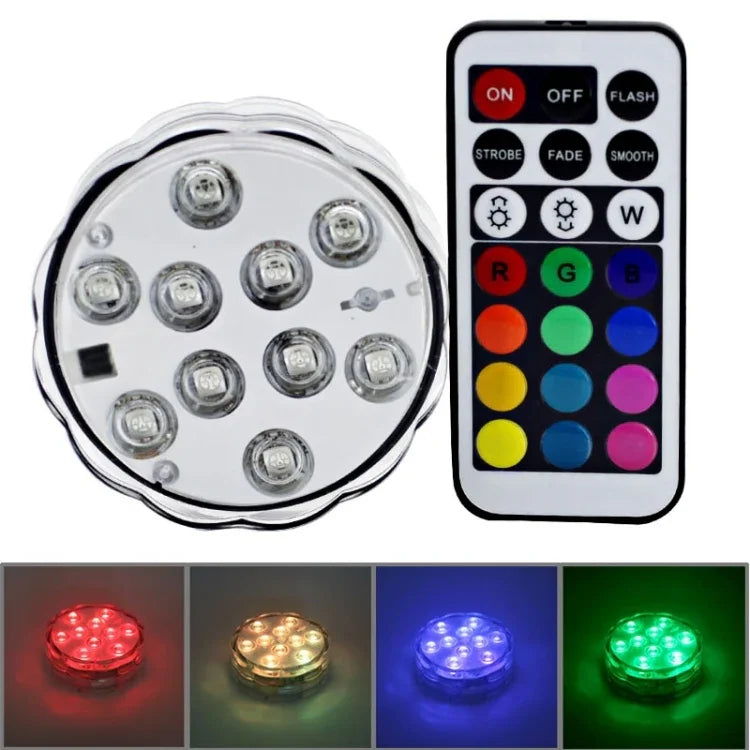 10 LED مع تحكم عن بعد
