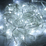 لحفلة عيد الميلاد، 100 LED ضوء أبيض، مع جهاز تحكم بـ 8 وظائف، 220 فولت، قابس المملكة المتحدة