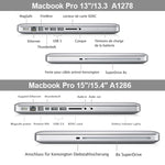 غطاء حماية صلب غير شفاف للابتوب لجهاز MacBook Pro مقاس 13.3 بوصة A1278 (2009 - 2012)، متعدد الألوان