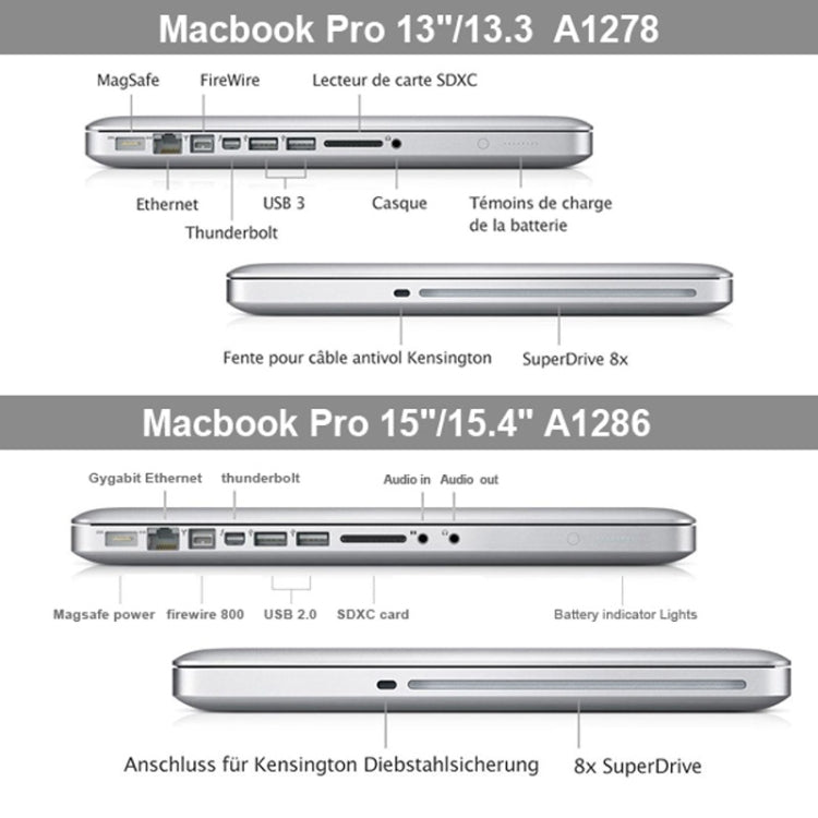 غطاء حماية صلب غير شفاف للابتوب لجهاز MacBook Pro مقاس 13.3 بوصة A1278 (2009 - 2012)، متعدد الألوان