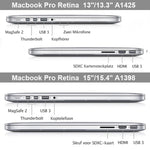 غطاء حماية كريستالي صلب لجهاز Macbook Pro Retina مقاس 15.4 بوصة