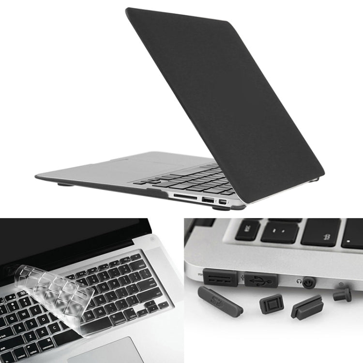 غطاء حماية صلب غير لامع 3 في 1 مع واقي لوحة مفاتيح وسدادة غبار للمنافذ لجهاز Macbook Air 11.6 بوصة (النسخة الأمريكية) / A1370 / A1465 من ENKAY