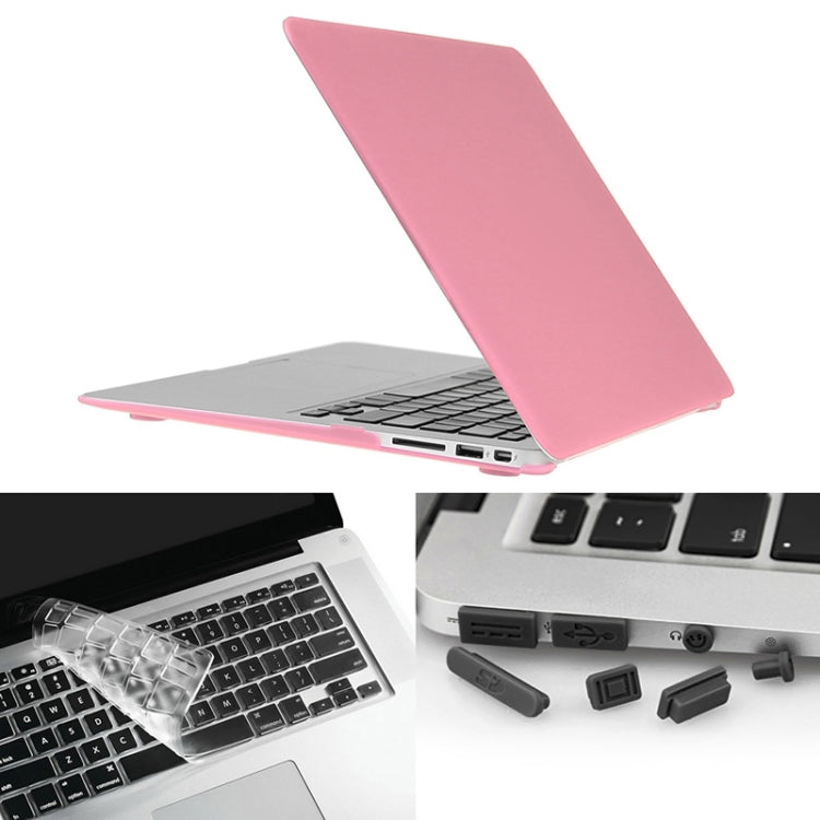 غطاء حماية صلب غير لامع 3 في 1 مع واقي لوحة مفاتيح وسدادة غبار للمنافذ لجهاز Macbook Air 11.6 بوصة (النسخة الأمريكية) / A1370 / A1465 من ENKAY