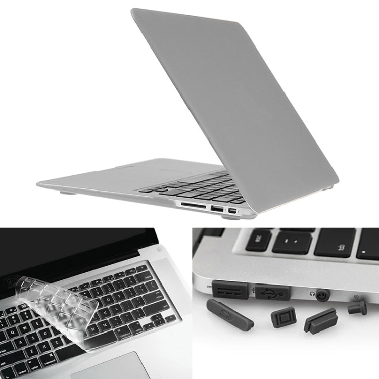 غطاء حماية صلب غير لامع 3 في 1 مع واقي لوحة مفاتيح وسدادة غبار للمنافذ لجهاز Macbook Air 11.6 بوصة (النسخة الأمريكية) / A1370 / A1465 من ENKAY