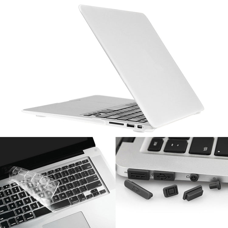 غطاء حماية صلب غير لامع 3 في 1 مع واقي لوحة مفاتيح وسدادة غبار للمنافذ لجهاز Macbook Air 11.6 بوصة (النسخة الأمريكية) / A1370 / A1465 من ENKAY
