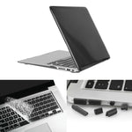 ENKAY لجهاز Macbook Air 13.3 بوصة (النسخة الأمريكية) / A1369 / A1466 غطاء صلب شفاف ثلاثي الوظائف مع حماية لوحة المفاتيح وسدادة غبار للمنافذ