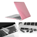 ENKAY لجهاز Macbook Air 13.3 بوصة (النسخة الأمريكية) / A1369 / A1466 غطاء صلب شفاف ثلاثي الوظائف مع حماية لوحة المفاتيح وسدادة غبار للمنافذ