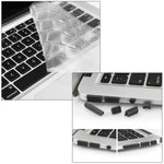 ENKAY لجهاز Macbook Air 13.3 بوصة (النسخة الأمريكية) / A1369 / A1466 غطاء صلب شفاف ثلاثي الوظائف مع حماية لوحة المفاتيح وسدادة غبار للمنافذ