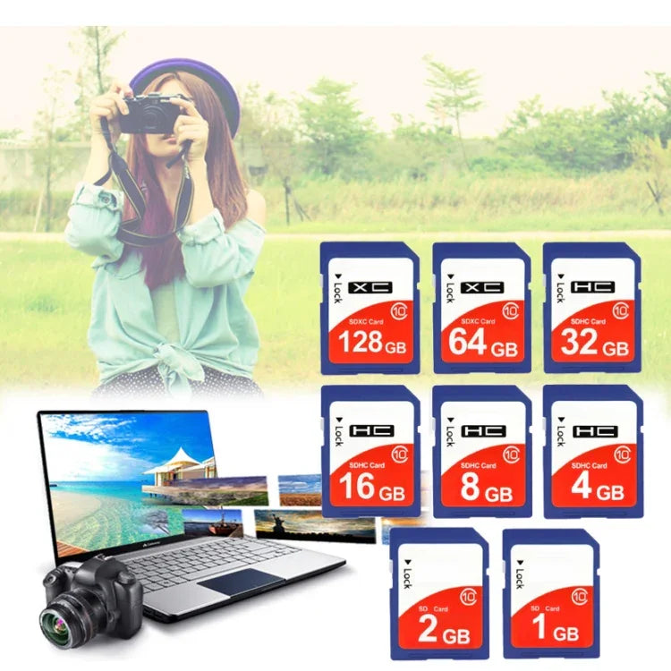 بطاقة ذاكرة كاميرا SDHC فئة 10 عالية السرعة 64GB (السعة الحقيقية 100%)، 64GB