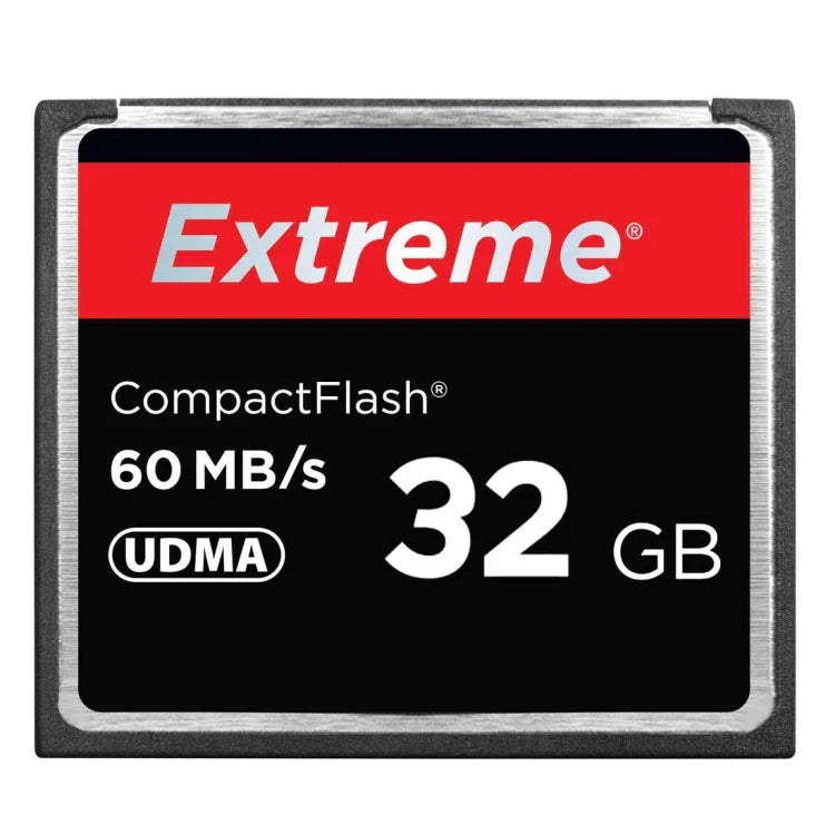 بطاقة Compact Flash شديدة التحمل 32GB، سرعة قراءة 400X، حتى 60 ميجابايت/ثانية (السعة الحقيقية 100%)، 32GB