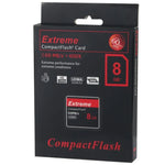 بطاقة Compact Flash شديدة التحمل 8GB، سرعة قراءة 400X، حتى 60 ميجابايت/ثانية (السعة الحقيقية 100%)، 8GB