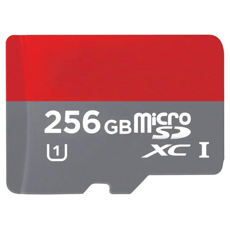 بطاقة ذاكرة TF/Micro SDHC UHS-1(U1) عالية السرعة فئة 10 بسعة 256GB، كتابة: 15mb/s، قراءة: 30mb/s (السعة الحقيقية 100%)، 256GB