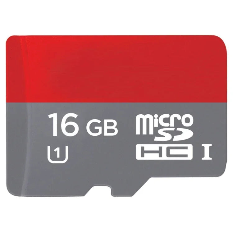 بطاقة ذاكرة TF/Micro SDHC UHS-1 (U1) عالية السرعة فئة 10 بسعة 16 جيجابايت، سرعة كتابة: 15 ميجابايت/ث، سرعة قراءة: 30 ميجابايت/ث (السعة الحقيقية 100%)، 16 جيجابايت