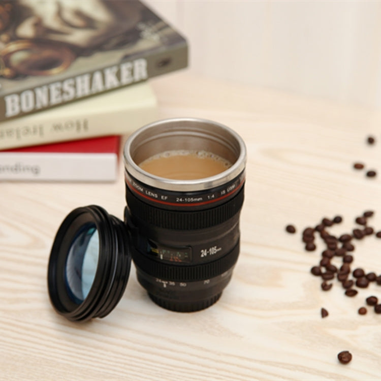 كوب على شكل عدسة كاميرا 400 مل، كوب فلتر Caniam EF 24-105mm F4 للقهوة والحليب والماء كهدية، 400 مل، كوب عدسة كاميرا
