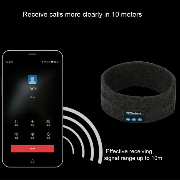 رباط رأس رياضي مع سماعة بلوتوث V5.0 من My-Call لموسيقى الرأس لهواتف iPhone 6 & 6s / iPhone 5 & 5S / iPhone 4 & 4S وأجهزة بلوتوث أخرى، موسيقى رأس باللون الأسود، موسيقى رأس باللون الرمادي الداكن، موسيقى رأس باللون الرمادي
