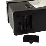 حوض سمك مكتبي صغير USB مع ماء جاري و6 أضواء LED، شاشة LCD للساعة مع تقويم، وقت ومنبه (يتسع لـ 1.5 كوارت من الماء)