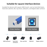 كابل تمديد / نقل بيانات USB 3.0 من A ذكر إلى B ذكر، الطول: 5م، الطول: 1.5م