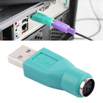 USB A Plug to mini DIN6 female Adapter (PS/2 to USB), PS/2 Female to USB Male