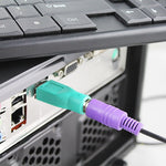 USB A Plug to mini DIN6 female Adapter (PS/2 to USB), PS/2 Female to USB Male