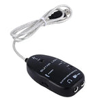 كابل وصلة جيتار بواجهة USB لتسجيل الكمبيوتر / ماك، كابل وصلة جيتار بواجهة USB (أسود)، كابل وصلة جيتار بواجهة USB (أبيض)