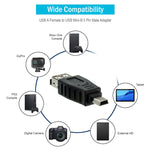 USB 2.0 Female to Mini USB 5Pin Male Adapter (OTG function)