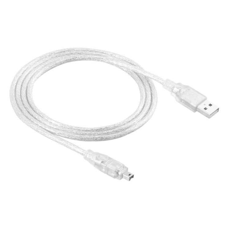 كابل USB 2.0 ذكر إلى فايرواير IEEE 1394 بتوصيلة 4 دبابيس ذكر iLink، الطول: 1.2م، USB AM إلى 4 دبابيس (1.5م)