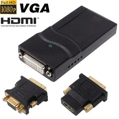 محول عرض USB 2.0 إلى DVI / VGA / HDMI، يدعم Full HD 1080P، قابل للتوسيع حتى 6 وحدات عرض، دقة USB 2.0: 1920*1080