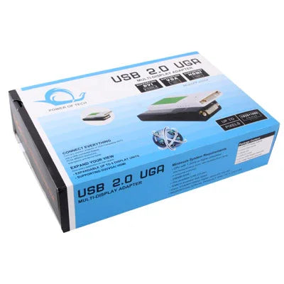 محول عرض USB 2.0 إلى DVI / VGA / HDMI، يدعم Full HD 1080P، قابل للتوسيع حتى 6 وحدات عرض، دقة USB 2.0: 1920*1080
