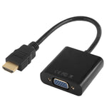 كابل HDMI إلى VGA مع مخرج صوت بدقة Full HD 1080P بطول 24سم لأجهزة الكمبيوتر / DVD / جهاز استقبال رقمي / لابتوب / هاتف محمول / مشغل وسائط، الطول: 24سم (أبيض)