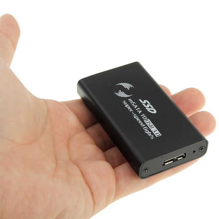 علبة قرص صلب SSD mSATA بسرعة 6 جيجابت/ثانية إلى USB 3.0
