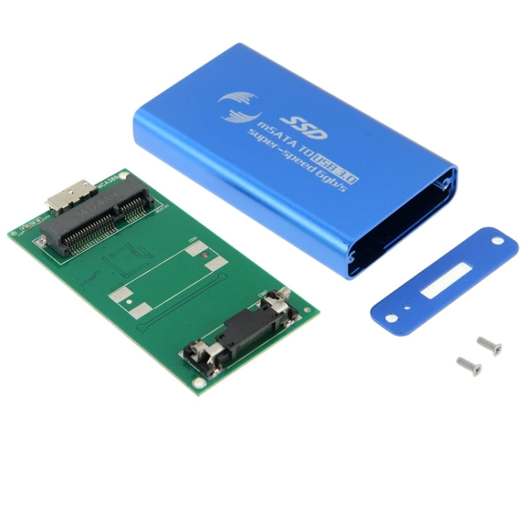علبة قرص صلب SSD mSATA بسرعة 6 جيجابت/ثانية إلى USB 3.0