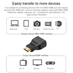 محول Mini HDMI ذكر مطلي بالذهب إلى HDMI 19 دبوس أنثى، Mini HDMI ذكر إلى HDMI أنثى