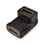 موصل زاوية HDMI (أنثى إلى أنثى) - 90 درجة (مطلي بالذهب)، HDMI أنثى إلى أنثى