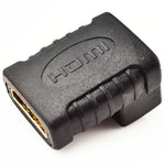 موصل زاوية HDMI (أنثى إلى أنثى) - 90 درجة (مطلي بالذهب)، HDMI أنثى إلى أنثى