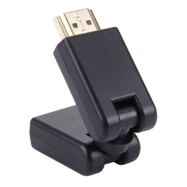 محول HDMI ذكر 19 دبوس إلى أنثى مع دوران 360 درجة (مطلي بالذهب)