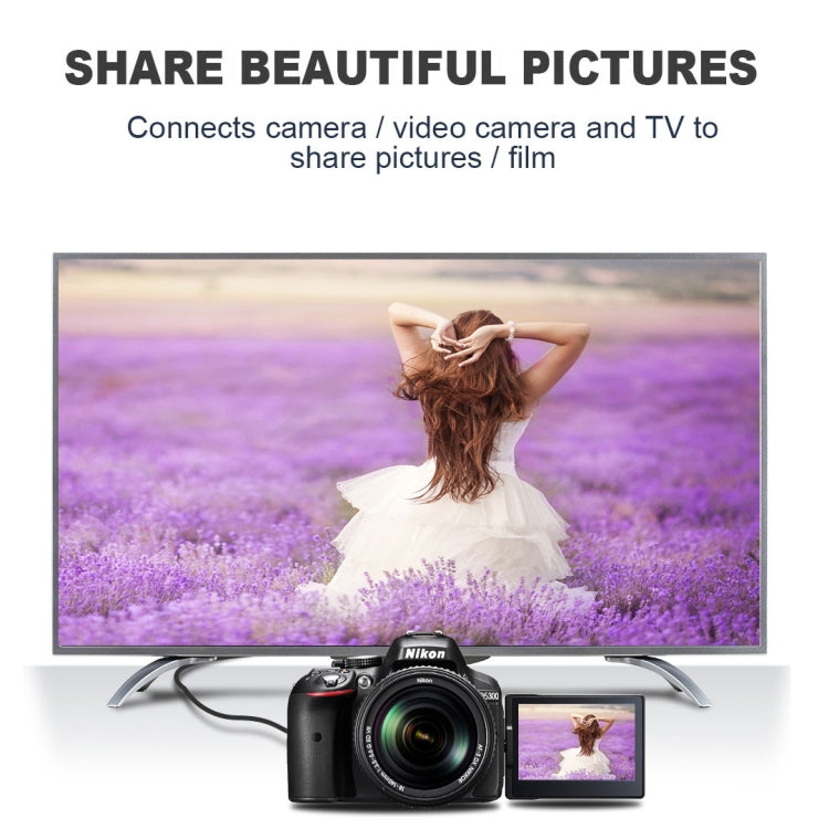 كابل Micro HDMI ذكر مطلي بالذهب 3D 1080P بطول 1.5 متر إلى HDMI ذكر للأجهزة المحمولة والكاميرات وجوبرو، Micro HDMI مطلي بالذهب، الطول: 1.5 متر