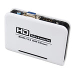 محول HDMI إلى VGA رقمي إلى تناظري مع كابل صوت فيديو بدقة 1080P لأجهزة Xbox 360 وPS3 وPS4 والكمبيوتر المحمول والتلفاز وجهاز العرض، HDMI إلى VGA (أبيض)