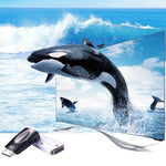 محول HDMI إلى VGA وصوت بدقة Full HD 1080P للتلفاز عالي الدقة / الشاشة / جهاز العرض، HDMI ذكر إلى VGA + صوت (أسود)، HDMI ذكر إلى VGA + صوت (أبيض)
