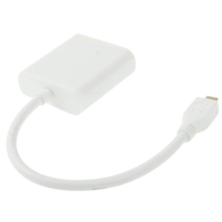 كابل محول فيديو Micro HDMI ذكر إلى VGA أنثى بطول 22 سم، يدعم Full HD 1080P، Micro HDMI ذكر إلى VGA أنثى
