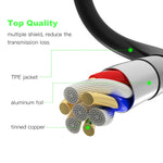 كابل محول فيديو Micro HDMI ذكر إلى VGA أنثى بطول 22 سم، يدعم Full HD 1080P، Micro HDMI ذكر إلى VGA أنثى