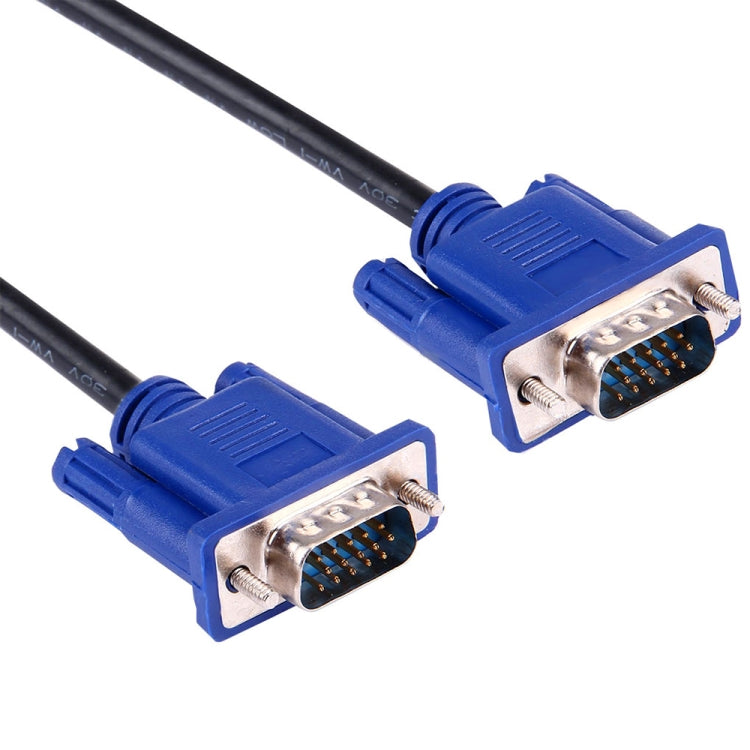 كابل VGA 15 دبوس ذكر إلى VGA 15 دبوس ذكر عالي الجودة بطول 5 متر لشاشة LCD / جهاز عرض، 5 متر