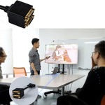 كابل محول DVI 24+1 دبوس ذكر إلى 2 DVI أنثى، الطول: 30سم، 2 DVI 24+1 دبوس أنثى