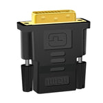 محول DVI-D 24+1 دبوس ذكر إلى HDMI 19 دبوس أنثى لشاشة / تلفاز عالي الدقة