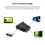 محول DVI-D 24+1 دبوس ذكر إلى HDMI 19 دبوس أنثى لشاشة / تلفاز عالي الدقة