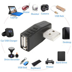 محول USB 2.0 AM إلى AF بزاوية 90 درجة، يدعم وظيفة OTG، بزاوية 90 درجة لليمين، بزاوية 90 درجة لليسار