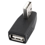 محول USB 2.0 AM إلى AF بزاوية 90 درجة، يدعم وظيفة OTG، بزاوية 90 درجة لليمين، بزاوية 90 درجة لليسار