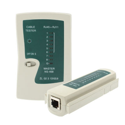 جهاز اختبار كابل الشبكة RJ45 RJ11 RJ12 Cat5 UTP، RJ45/RJ11 أخضر