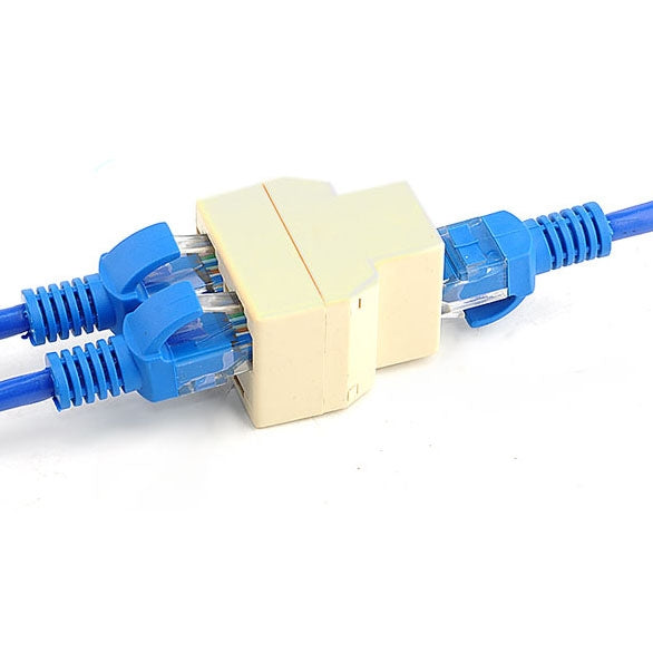 مقسم موصل إيثرنت RJ45 1x2، RJ45 أنثى إلى 2 أنثى