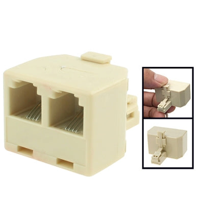 محول مقبس RJ11 ذكر إلى 2 RJ11 أنثى