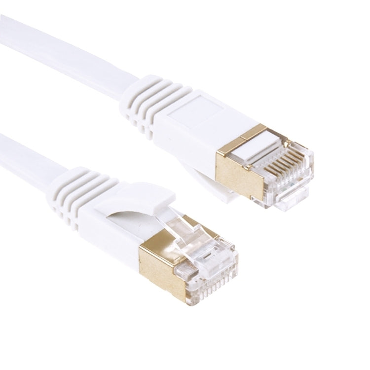 كابل شبكة LAN إيثرنت CAT7 عالي السرعة 10Gbps مسطح فائق النحافة مطلي بالذهب، 1م، 2م، 3م، 5م، 10م، 15م، 20م، 25م، 30م